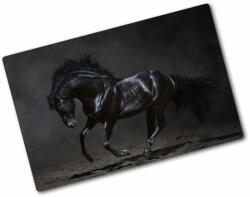 Wallmuralia. hu Üveg vágódeszka Fekete ló 2x40x52 cm