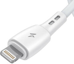 Vipfan USB és Lightning kábel Vipfan Racing X05, 3A, 2m (fehér) (X05LT-2m-white) - mi-one