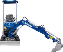 Graecus Miniexcavator EB12-BOOM, 1 tona, 14 CP Motor KUBOTA D722 3 cilindrii Diesel, sistem hidraulic EATON (10000409)