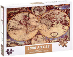 Inlea4Fun Puzzle - harta lumii - 1000 piese - Inlea4Fu (JO-ZA3963)