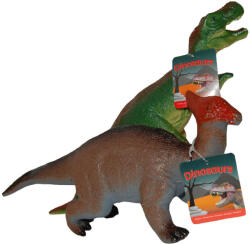 UP Int'l Set 2 figurine dinozauri din cauciuc, T-Rex verde si Tsintaosaurus, 34 cm (UP26697TT) - ejuniorul