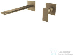 Bugnatese ATELIER falsík alatti mosdócsaptelep 21, 5 cm-es kifolyóval, belső egységgel, click-clack leeresztővel, matt bronz 9446SCBO (9446SCBO)