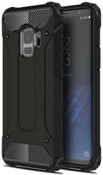 Huawei Honor V30 / V30 Pro, Műanyag hátlap védőtok, Defender, fémhatású, fekete - tok-shop