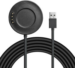 Amazfit Stratos 3, töltő + kábel, USB, mágneses, 100 cm, fekete - tok-shop
