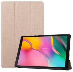 Samsung Tab S7 Plus 12.4 / Tab S7 FE 12.4 / Tab S8 Plus 12.4, mappa tok, Trifold, arany - tok-shop