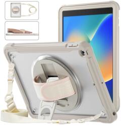  Husă SOLID durabilă pentru Apple iPad 10.2 2021 / 2020 / 2019 bej