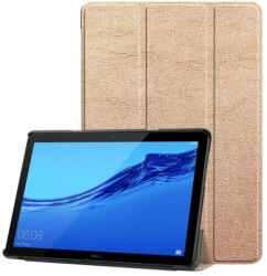 Huawei Mediapad T5 10 (10.1), mappa tok, Trifold, vörösarany - tok-shop