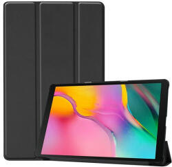 Samsung Tab A 10.1 (2019) SM-T510 / T515, mappa tok, Trifold, fekete - tok-shop