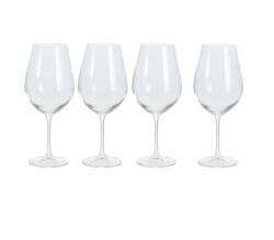 Excellent Houseware Set 4 pahare vin Excellent Houseware, sticla cristalina, 8x24 cm, 690 ml, transparent (KO-SR4000030)
