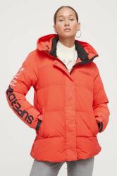 Superdry rövid kabát női, piros, téli - piros XS - answear - 48 990 Ft