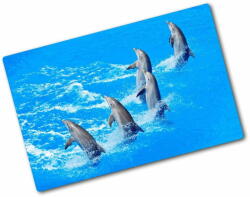 Wallmuralia. hu Üveg vágódeszka Delfinek 80x52 cm