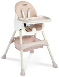 Caretero Bill öko-bőr 2in1 etetőszék - Púderrózsaszín