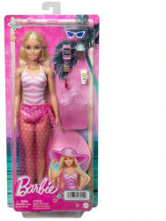 Mattel Barbie baba fürdőruhával és strand kiegészítőkkel