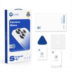 LITO Apple iPhone 13 Mini/13 Lito S+ original AR 3D Fém Kamera Védő Üvegfólia - Kék