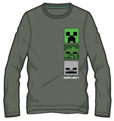 Fashion UK Minecraft gyerek hosszú ujjú póló szürke creeper 12 év (85FKC54793B12)