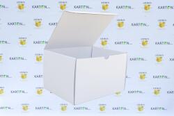 Szidibox Karton Csomagoló doboz, önzáró, postai kartondoboz 240x190x150mm fehér (SZID-01114)