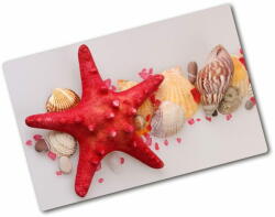  Wallmuralia. hu Üveg vágódeszka Starfish és kagylók 80x52 cm