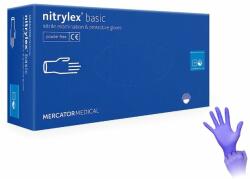 Mercator Medical Set 100 bucati Manusi Nitrylex basic, Nitril, nepudrate, albastru inchis, marimea XL