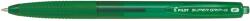 Pilot Super Grip G nyomógombos golyóstoll, zöld test, zöld tinta