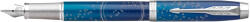 Parker Royal I. M. Premium Töltőtoll Kék THE LAST FRONTIER SUBMERGE Cizellált, Ezüst klipsz 2152859