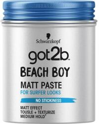 Got2B Pasta Texturizanta cu Efect Mat - Schwarzkopf Got2b Beach Boy Matt Paste For Surfer Looks No Stickiness, 100 ml