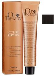 Fanola Vopsea Demi-permanenta Fanola Oro Therapy Color Keratin 4.0 Castaniu, 100ml