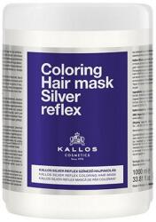 Kallos Masca de Par Nuantatoare - Kallos Coloring Hair Mask Silver Reflex, 1000 ml