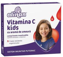 Fiterman Pharma Vitamina C Kids cu Aroma de Zmeura - Fiterman Pharma Alinan 4+, 20 comprimate