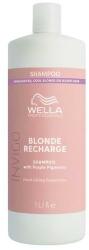Wella Sampon cu Pigment Violet pentru Neutralizarea Tonurilor de Galben - Wella Professionals Invigo Blonde Recharge , varianta 2023, 1000 ml