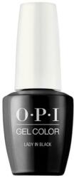 OPI Lac de Unghii Semipermanent - OPI Gel Color Sheers Lady In Black, 15 ml