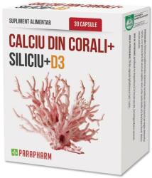 Parapharm Calciu din Corali + Siliciu + Vitamina D3 Quantum Pharm, 30 capsule