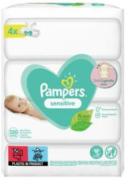 Pampers Servetele Umede pentru Pielea Sensibila a Bebelusilor - Pampers Sensitive, 4x 80 buc