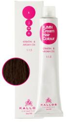Kallos Vopsea Permanenta - Saten Mediu - Kallos KJMN Cream Hair Colour nuanta 4.0 Medium Brown 100ml
