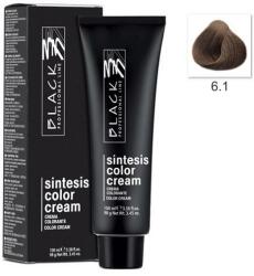Black Professional Vopsea Crema Permanenta - Black Professional Line Sintesis Color Cream, nuanta 6.1 Ash Dark Blond, 100ml