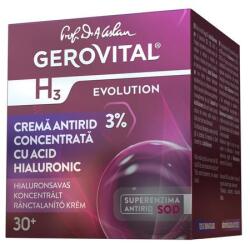 Gerovital Crema Antirid Concentrata cu Acid Hialuronic - Gerovital H3 Evolution Anti-Wrinkle Concentrated Cream with Hyaluronic Acid, 50ml
