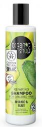 Organic Shop Sampon Reparator pentru Par Deteriorat cu Acocado si Masline Organic Shop, 280ml