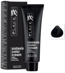 Black Professional Vopsea Crema Permanenta - Black Professional Line Sintesis Color Cream, nuanta 1.10 Pure Liquorice, 100ml