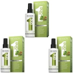 Revlon Pachet 3 x Tratament Pentru Par - Revlon Professional Uniq One Green Tea Scent Hair Treatment, 150 ml