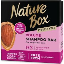 Nature Box Sampon Solid pentru Volum cu Ulei de Migdale Presat la Rece - Nature Box Volume Shampoo Bar with Cold Pressed Almond Oil Plastic Free, 85 g