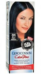 GEROCOSSEN Vopsea de Par Silk&Shine Gerocossen Color Plus, nuanta 0.1 Negru Albastrui, 50 g