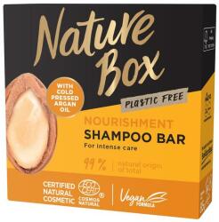 Nature Box Sampon Solid Nutritiv cu Ulei de Argan Presat la Rece - Nature Box Nourishment Shampoo Bar with Cold Pressed Argan Oil Plastic Free, 85 g