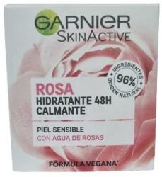 Garnier Crema Faciala Hidratanta cu Apa de Trandafiri pentru Piele Sensibila - Garnier SkinActive Rosa Hidratante Calmante 48H con Agua de Rosas Piel Sensibile, 50 ml