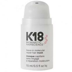 K18HAIR Masca Reparatoare pentru Par - K18 Biomimetic Hairscience Leave-In Repair Mask, 15 ml