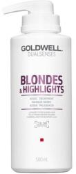 Goldwell Masca pentru Par Blond - Goldwell Dualsenses Blondes & Highlights 60s Treatment 500 ml