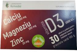 Remedia Ca + Mg + Zn + Vitamina D3 Remedia, 30 plicuri