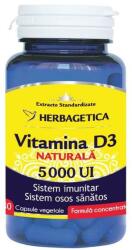 Herbagetica Vitamina D3 Naturala 5000 UI Herbagetica, 30 capsule vegetale