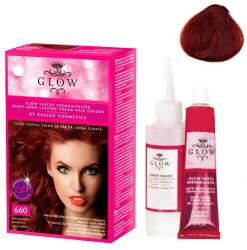 Kallos Vopsea Permanenta - Kallos Glow Long Lasting Cream Hair Colour Nuanta 660 Roscat Inchis