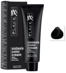 Black Professional Vopsea Crema Permanenta - Black Professional Line Sintesis Color Cream, nuanta 1.00 Intense Black, 100ml