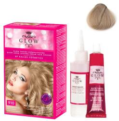 Kallos Vopsea Permanenta - Kallos Glow Long Lasting Cream Hair Colour Nuanta 910 Blond Cenusiu Deschis