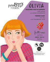 PuroBio Cosmetics Masca Peel-Off cu Fructe Rosii pentru Ten Gras Olivia PuroBio Cosmetics, 13g